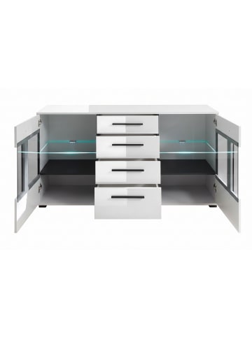 Sideboard Cantara weiß / schwarz 150 / 42 / 86cm