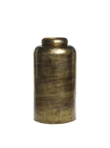 Messing Vase aus Eisen in antique messing