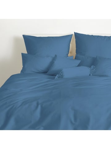 Bettwäsche Uni in jeansblau