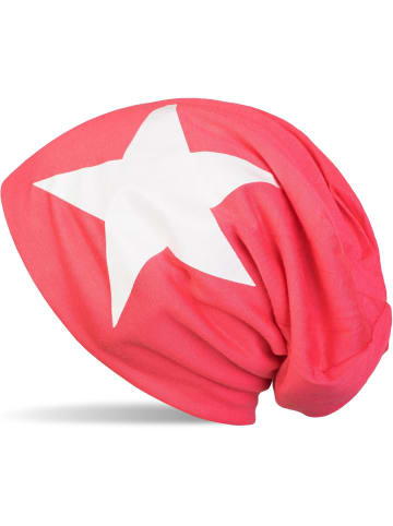 Beanie Mütze in Koralle