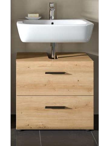 Waschbeckenunterschrank Eiche Artisan, Bad Unterschrank, Breite 60 cm