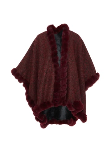 Damen Poncho in Rot