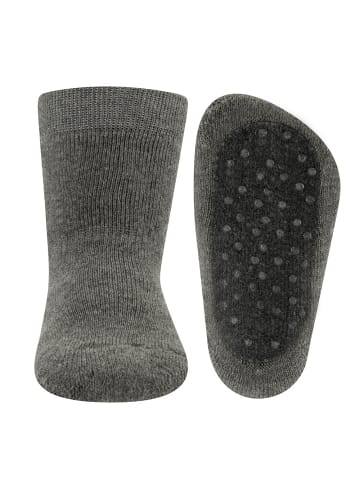 2er-Set Stoppersocken Uni in grau-marine