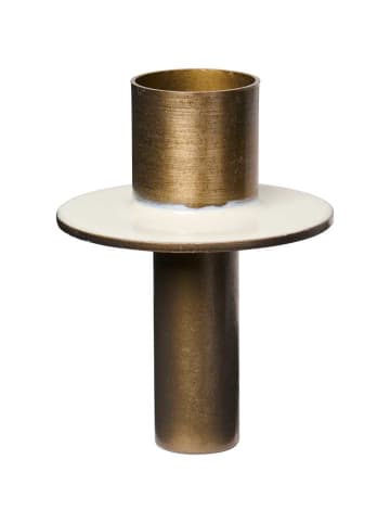Kerzenhalter FLASCHENSTECKER 2-Farbig BUTTER CREAM Gold für 1 Stabkerze