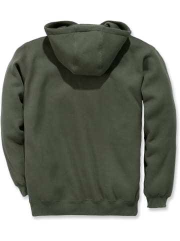 Sweatjacke in oliv