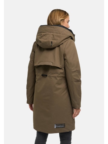 Kurzmantel Snowelf in Stone Brown