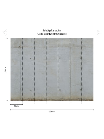 Tapete Pure Concrete in Grau 