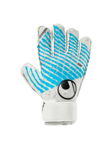 Torwarthandschuhe FM Cybertec Starter Soft in weiß/cyberblau/schwarz