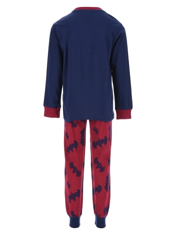 2tlg. Outfit: Schlafanzug Langarmshirt und Hose in Blau