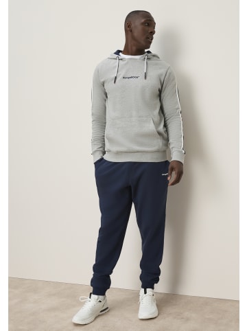 Jogginganzug in graumeliert-marine