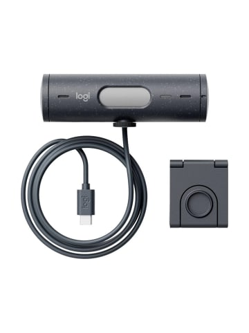 Full HD-Webcam Klemm-Halterung, Stereo-Mikrofon, Integrierte in Schwarz