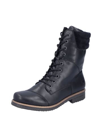 Schnürstiefeletten in Schwarz