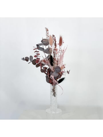 Mini-Strauß aus Trockenblumen in Pink - (H) 25 cm
