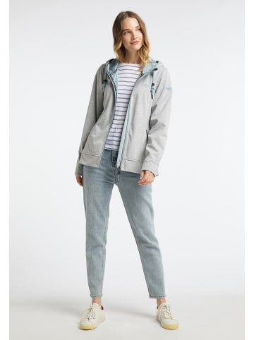 Damen Funktionsjacke in Hellgrau Melange Icemint