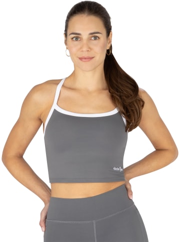 Sporttop Doppelpack in Anthrazit/Oliv