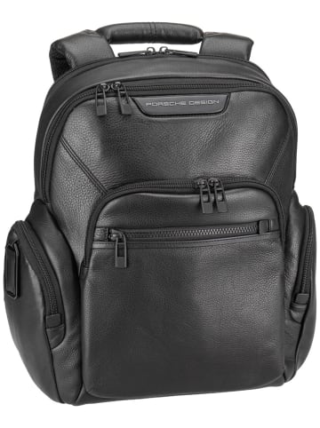 Rucksack Roadster Leather Evo Backpack in Black