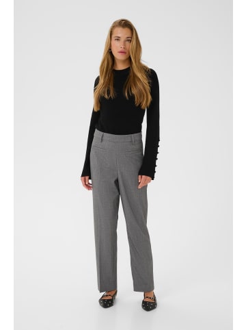 Hose KAellie Regular fit in Grey Melange / Chalk Stripe