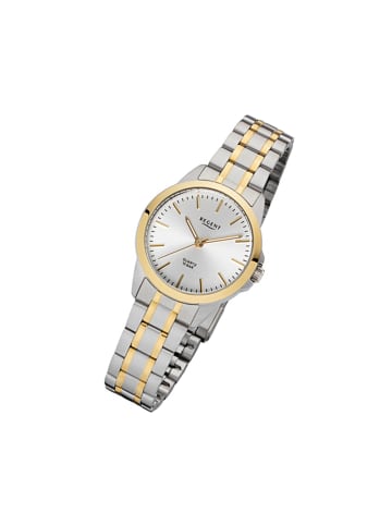 Analog-Armbanduhr Regent Metallarmband silber, gold klein (ca. 29mm)