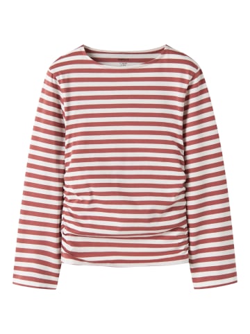 Langarmshirt Nkfoleika in marsala