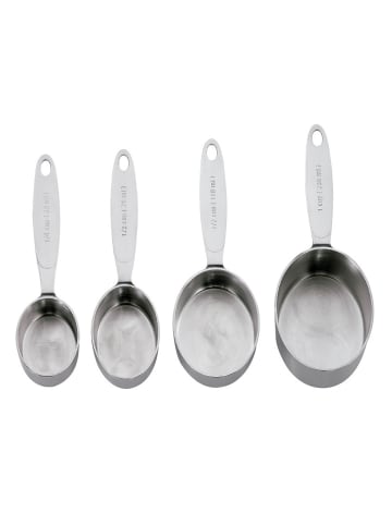 CUISIPRO | Messbecher, 4er Set, silber, 59,79,118,