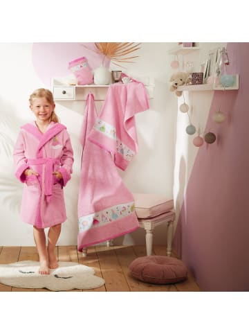 Frottier Kinder-Waschhandschuh 2er-Pack in rosa