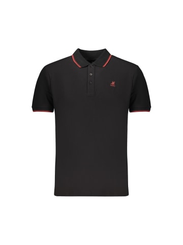 Schwarz Baumwolle Herren Polo