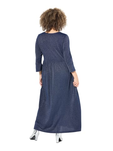 Jerseykleid in tintenblau