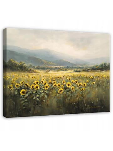 Leinwandbild Landschaft in Gelb