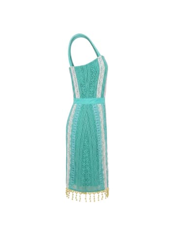 Grün Baumwolle Damen Kleid
