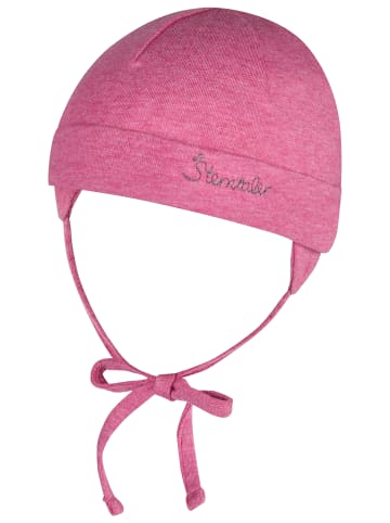 OCS Beanie melange in magenta melange