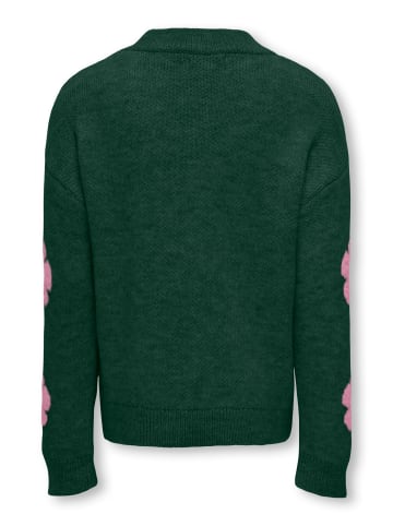 Pullover KOGNAJA L/S FLOWER PULLOVER KNT in pineneedle