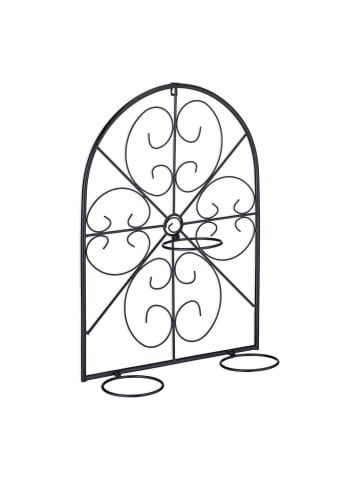 Blumentopfhalter in Schwarz - (B)43 x (H)60 x (T)14,5 cm