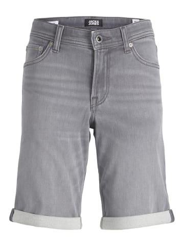 Jeans Shorts Oberschenkellang JJIRICK in Grau