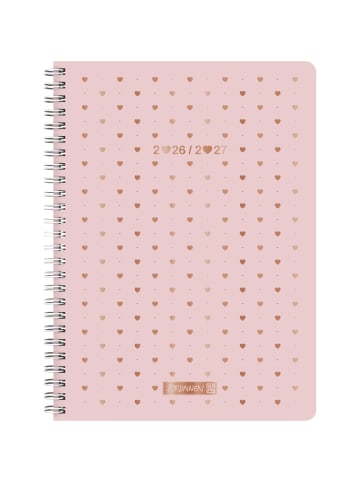 Schülerkalender A5 1 Woche/2 Seiten Pretty Pink 2026/2027