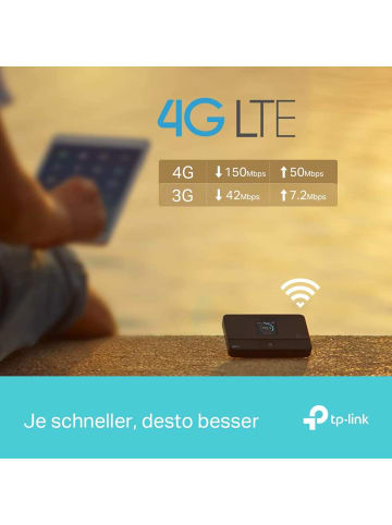 M7350 Mobiler 4G LTE WLAN Router -150 Mbit/s Farb-LCD 2000-mAh-Akku kompatibel