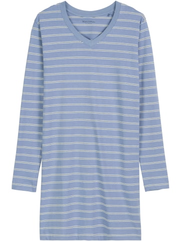 Nachthemd Mix N Match Cotton in country blue stripe