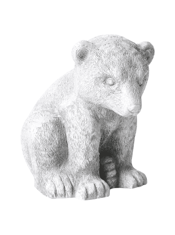 Gartenfigur BOWE in Grau - (W) 28 x (H) 36 x (L) 29 cm