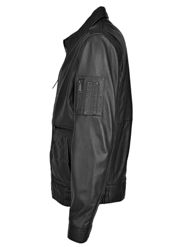 Lederjacke in schwarz