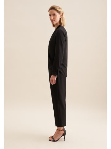 Wickelbluse Regular in Schwarz