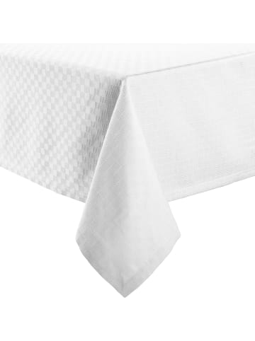 Jacquard, Baumwollmischung Tischdecke Paderborn in weiß