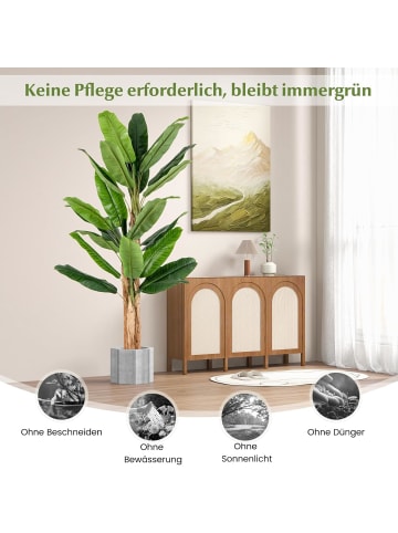 Künstlicher Bananenbaum 195cm in Grün