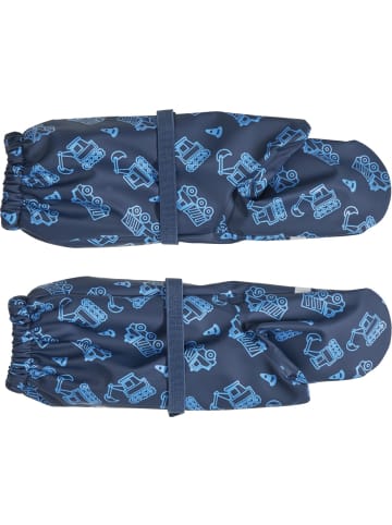 Matschhandschuh mit Fleece-Futter Baustelle in Marine