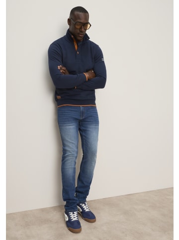 Sweatshirt in navy meliert