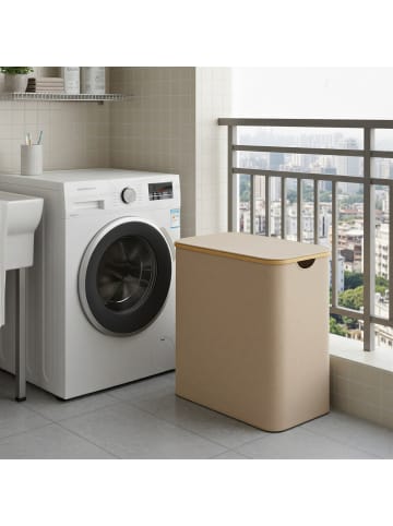 Wäschebox Roxanne in Braun - (B)38.5 x (H)70.5 x (T)60 cm