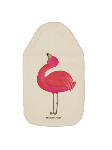 Wärmflasche Flamingo Stolz ohne Spruch in Weiß