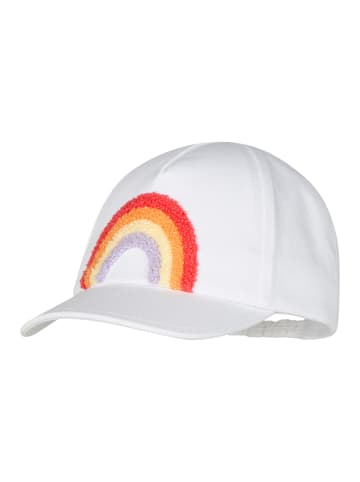 Basecap Regenbogen in weiß