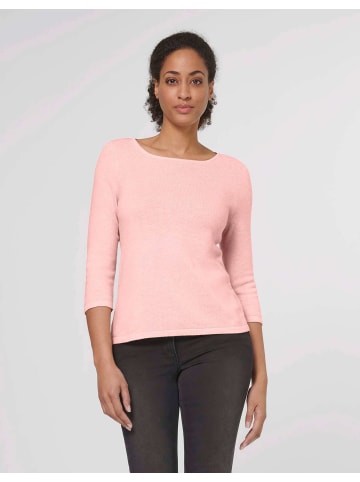Kaschmirpullover mit U-Boot-Ausschnitt in grau