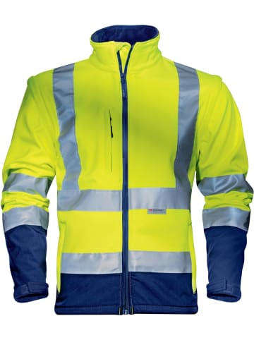 Softshelljacke in Gelb