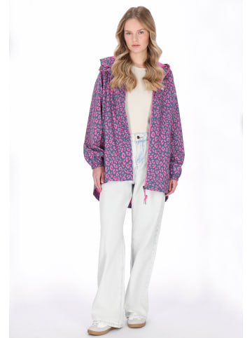 Women Jacket in pink navy leo