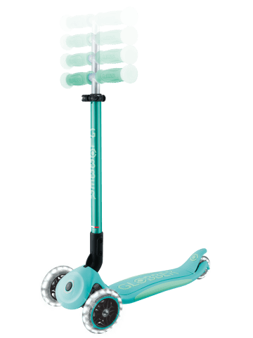 Scooter ELITE GLOW LIGHTS Roller in dunkelmint, mit Leuchtrollen und Glow-Effekt